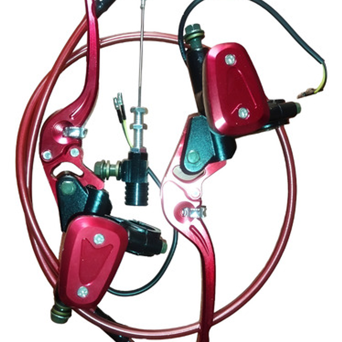 Manigueta Universal Rojo Freno Clutch Ambos Lados 38