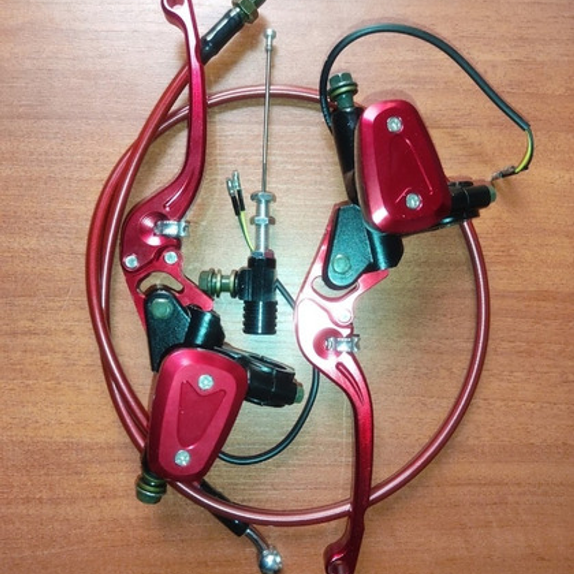 Manigueta Universal Rojo Freno Clutch Ambos Lados 41