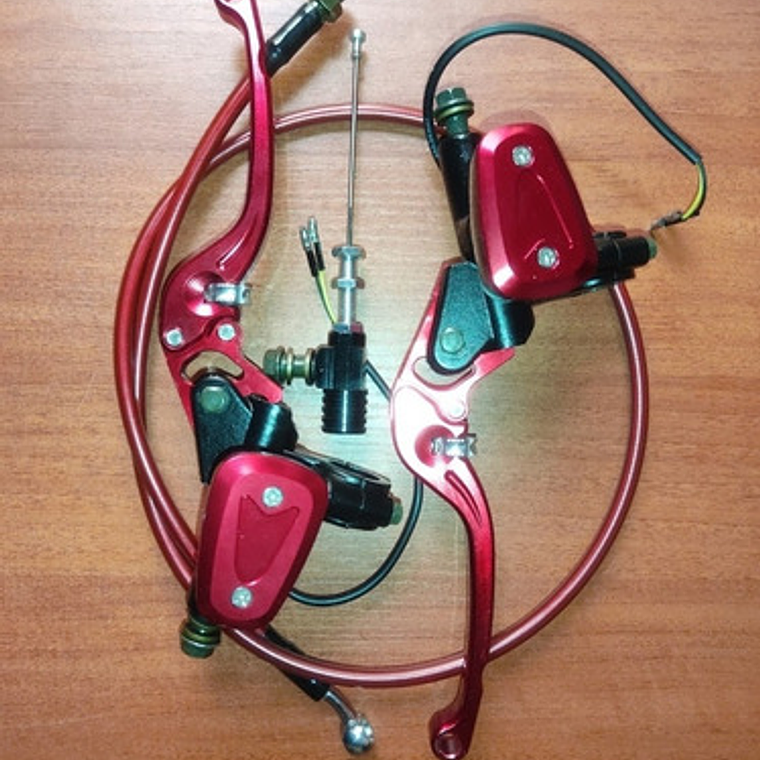 Manigueta Universal Rojo Freno Clutch Ambos Lados 42