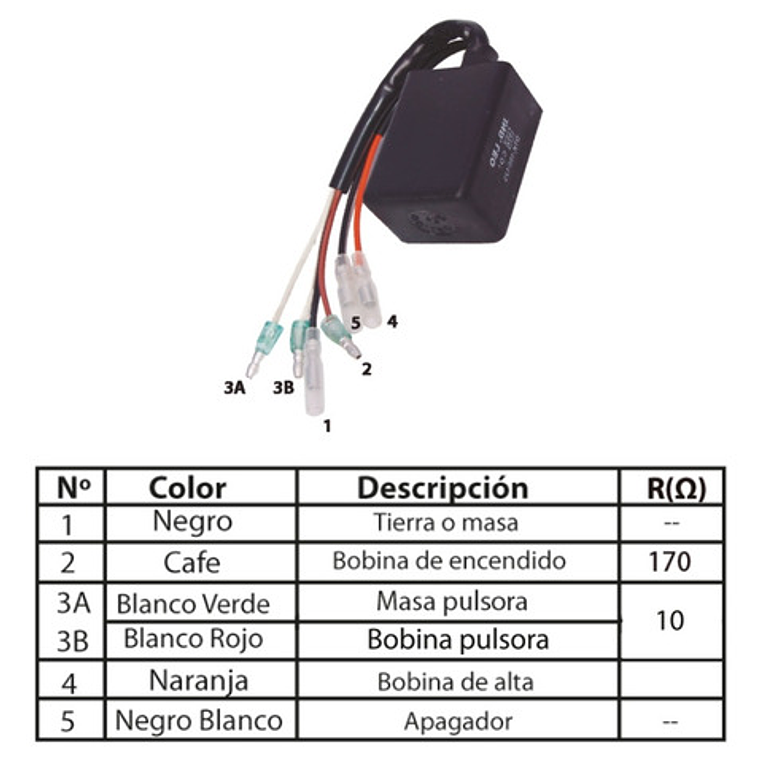 Módulo Cdi Phm 5 Pin Para Rs 100 1977-1979 3