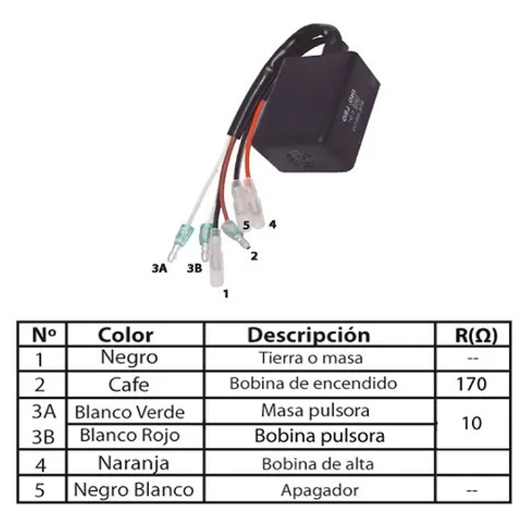 Cdi  5 Pin Yamaha Rkj V80 -2t 4