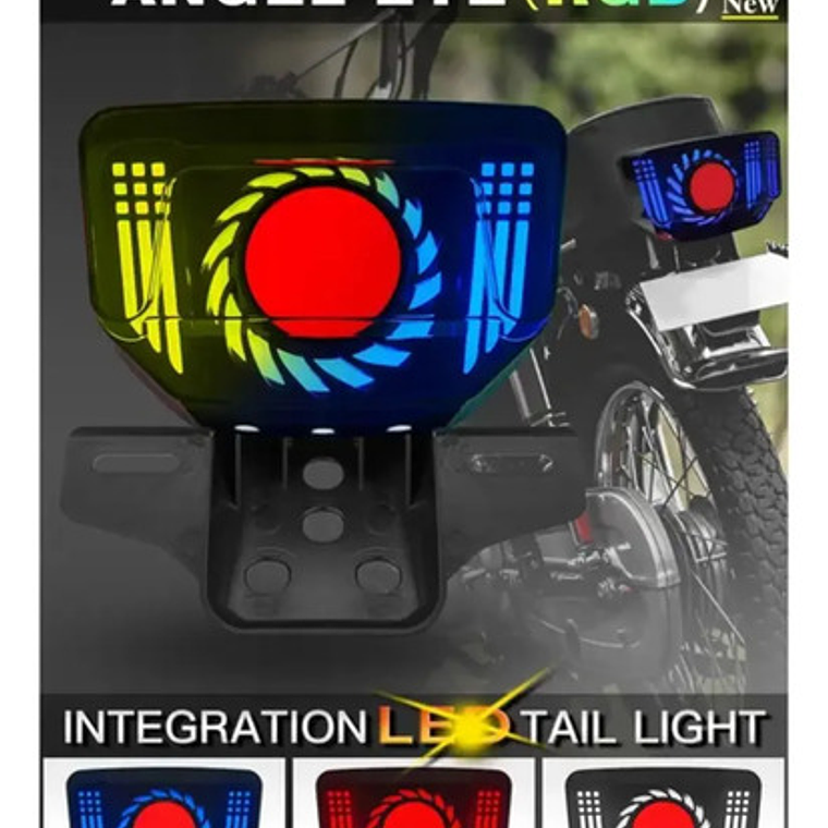 Stop Trasero Nkd 125 Luz Integrada Iluminación Extra 3