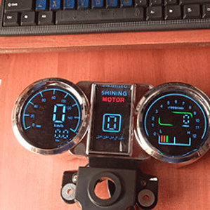 Velocímetro Digital Tsheng 197709110120 Negro Moto