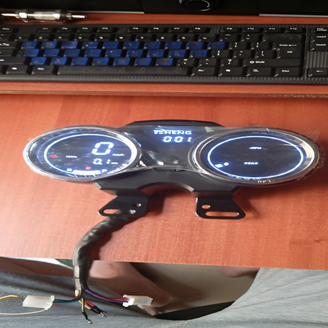 Velocímetro Digital Tsheng 197709110120 Negro Moto 9