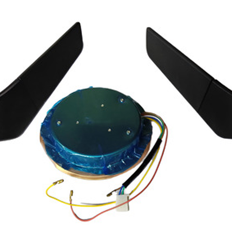 Luz Delantera Y Par De Espejos De Ala Para Moto 3