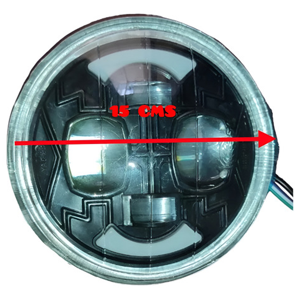 Luz Delantera Y Par De Espejos De Ala Para Moto 4