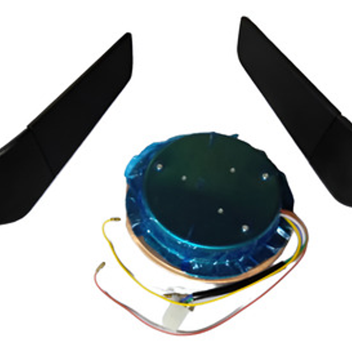 Luz Delantera Y Par De Espejos De Ala Para Moto 7