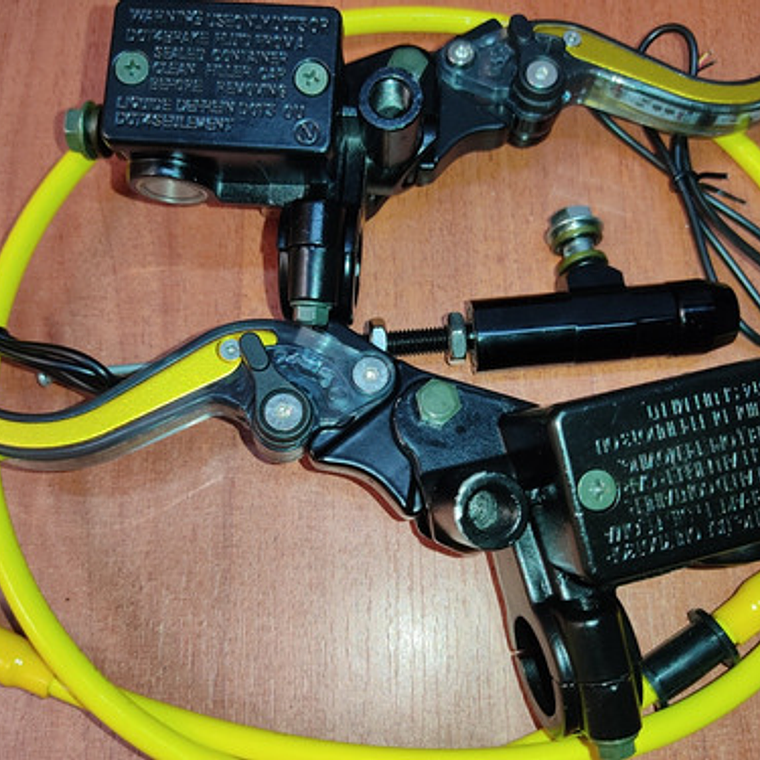 Freno Delantero Y Embrague Hidráulico Levas Con Luz Led  4