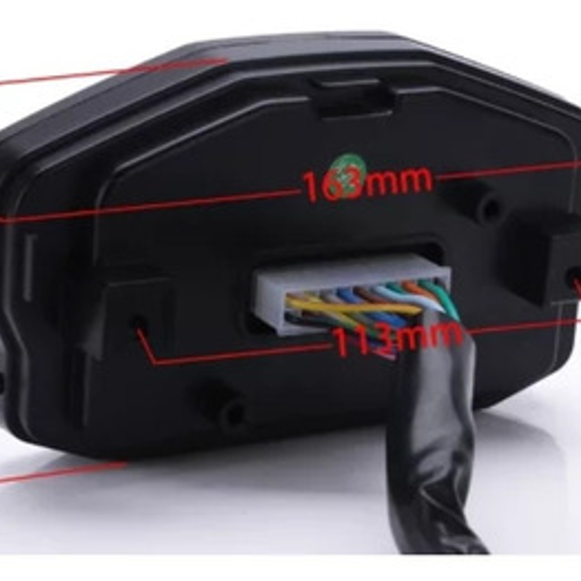 Velocímetro Universal Racing Motocicleta Cristal Liquido 6 M 4