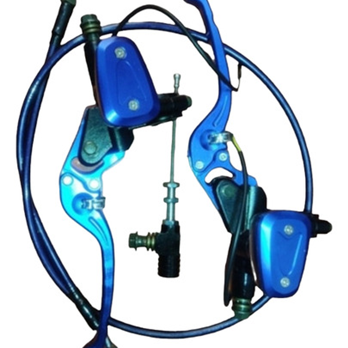 Clutch Y Freno Hidráulico Kit Universal Azul 2.0 De Lujo 1