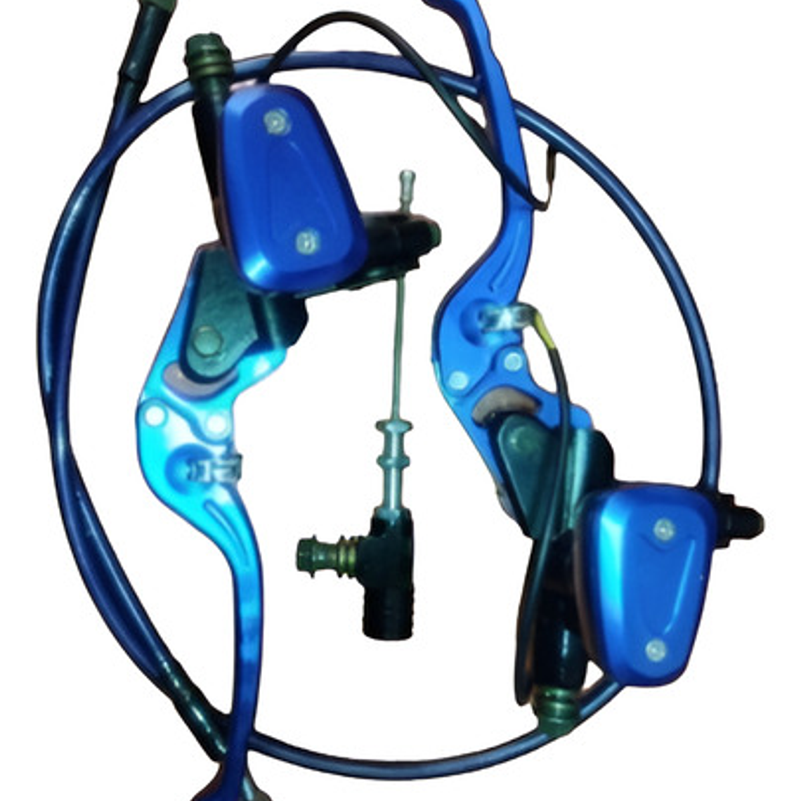 Clutch Y Freno Hidráulico Kit Universal Azul 2.0 De Lujo 7
