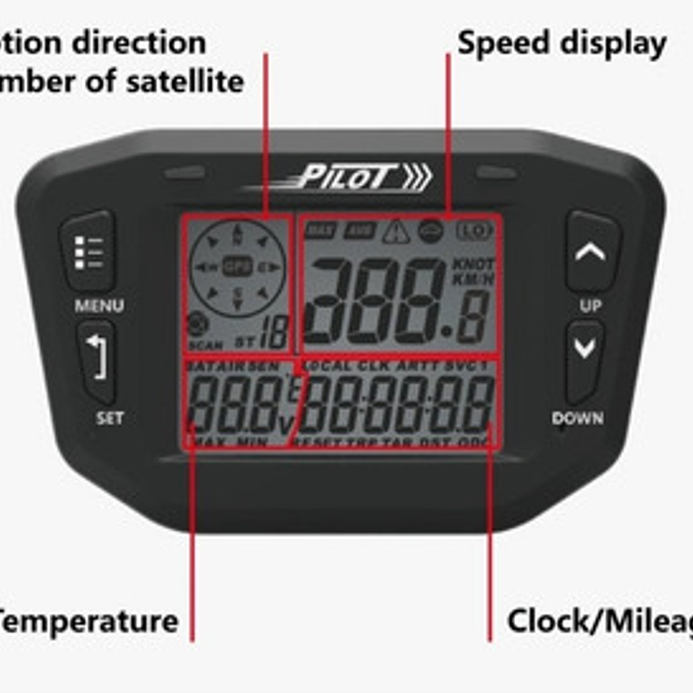 Velocímetro Multifuncional Gps Moto Carro Barco, Camión Bus  7