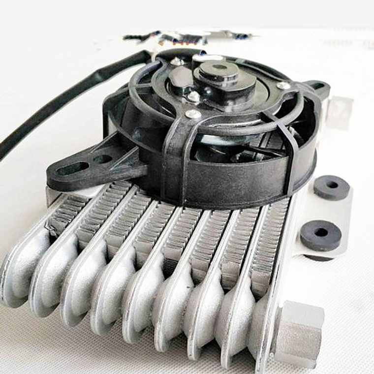 Radiador Enfriador De Aceite Con Ventilador 4
