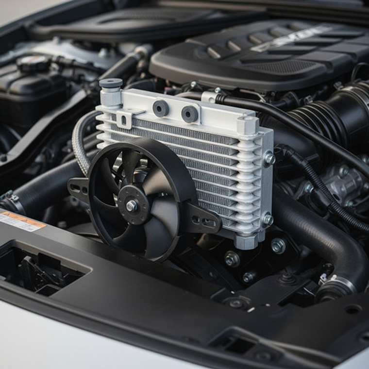 Radiador Enfriador De Aceite Con Ventilador 7