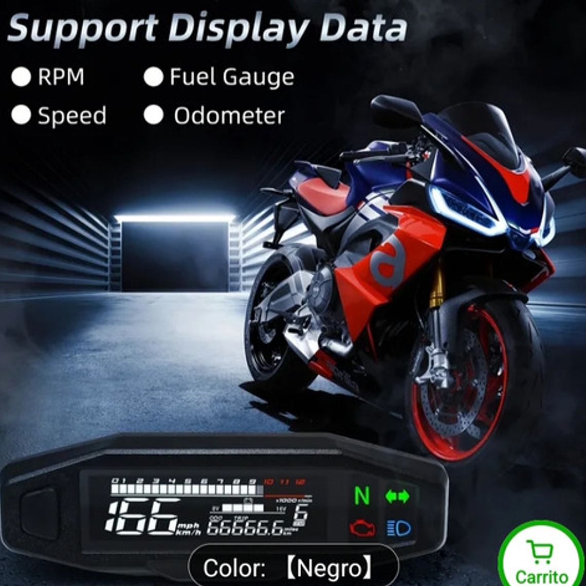 Velocímetro Digital Kr200 Universal Enduro 4