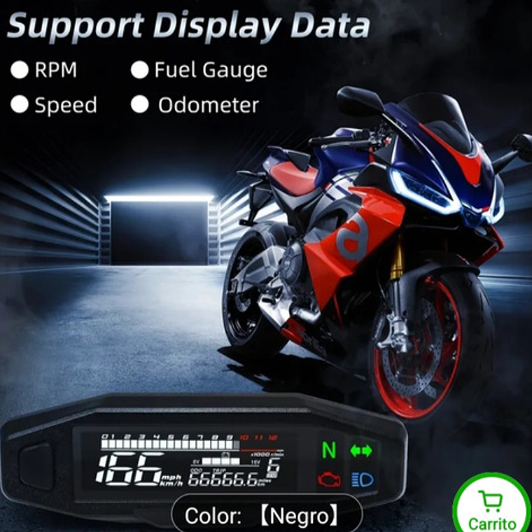 Velocímetro Digital Kr200 Universal Enduro 4