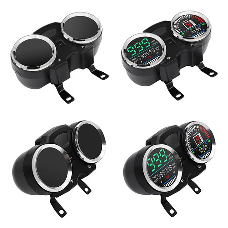 Tablero Velocímetro Digital Moto Instumento Tacómetro Gn125f 7