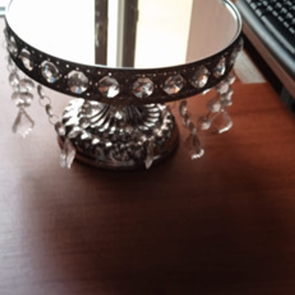 Base Frutero Acero Inoxidable Y Vidrio Espejo De Lujo 2