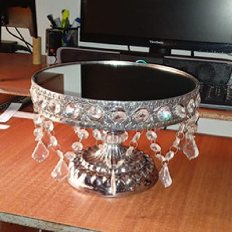 Base Frutero Acero Inoxidable Y Vidrio Espejo De Lujo 3