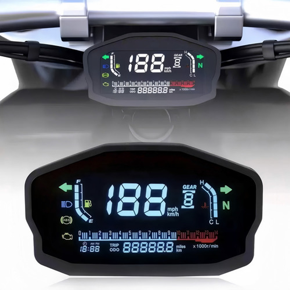 Velocimetro Universal De Tablero Para Moto Digital 5