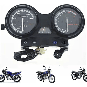 Velocímetro Analógico Urbano Yamaha Ybr125 120km/h Negro Retroiluminado