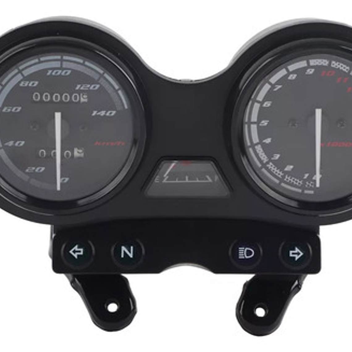 Velocímetro Analógico Urbano Yamaha Ybr125 120km/h Negro Retroiluminado 4