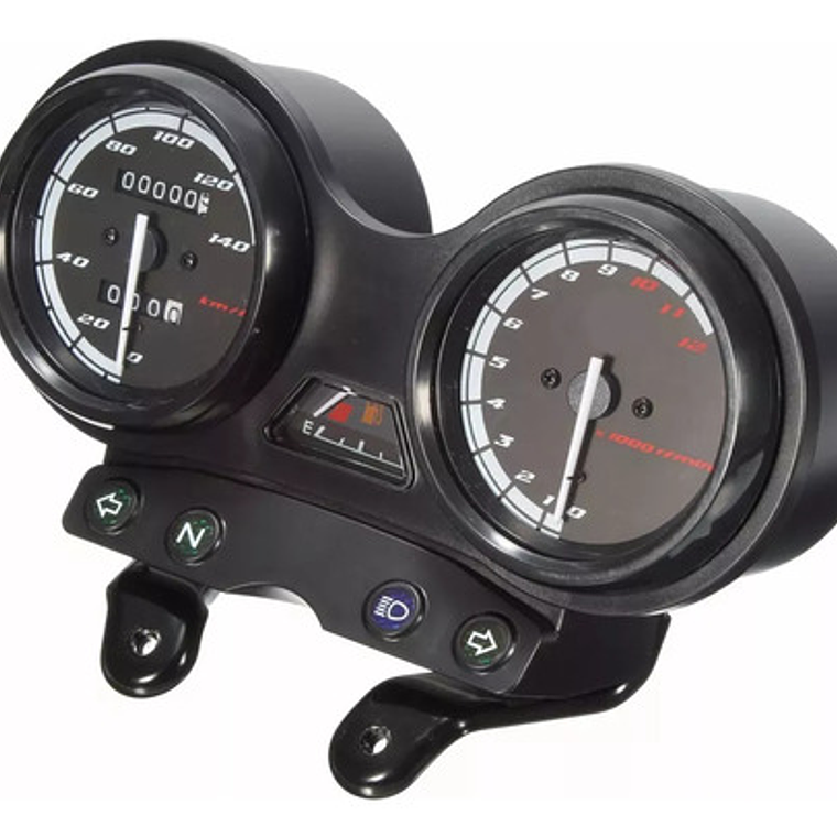 Velocímetro Analógico Urbano Yamaha Ybr125 120km/h Negro Retroiluminado 7