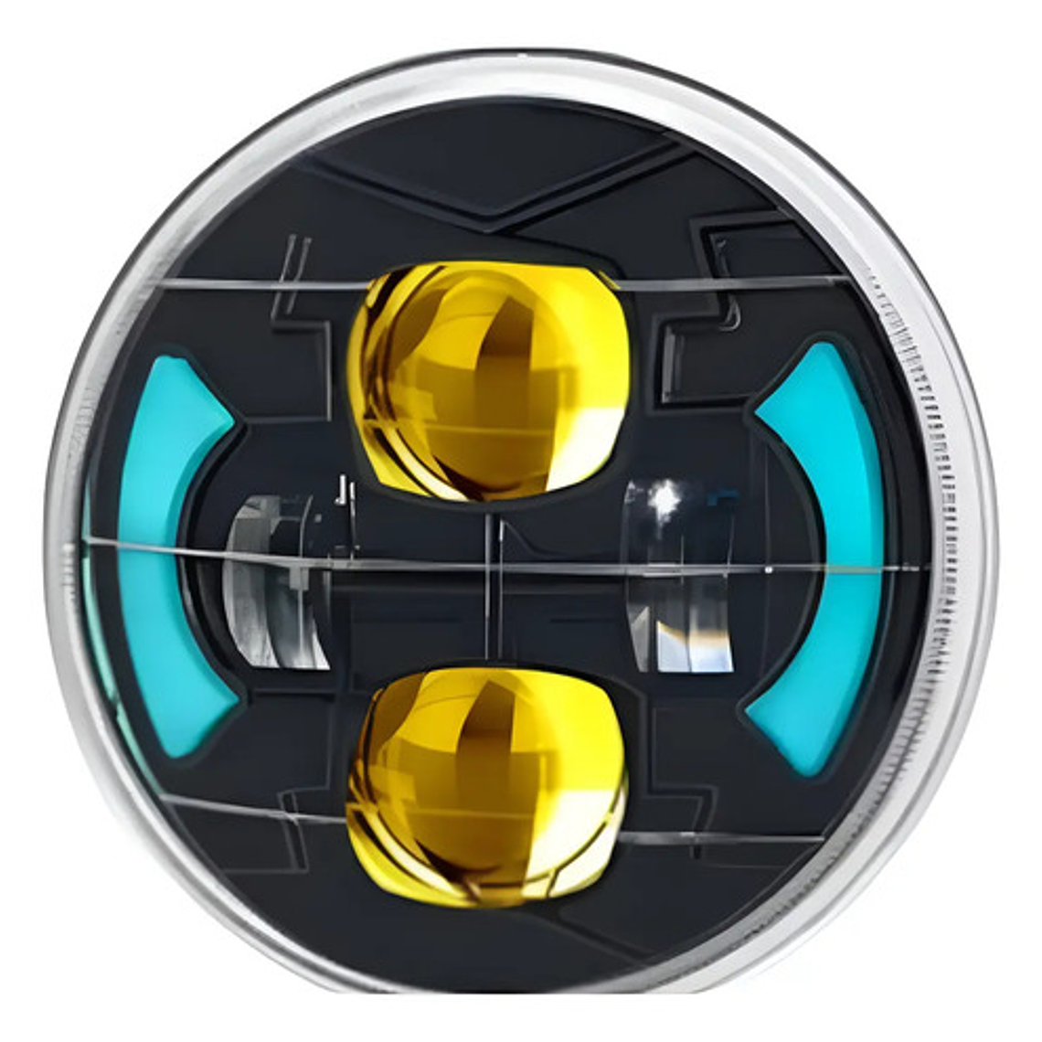 Faro Delantero Gn 125 Led Altas Y Bajas Por Lupas Dbr Giros 1