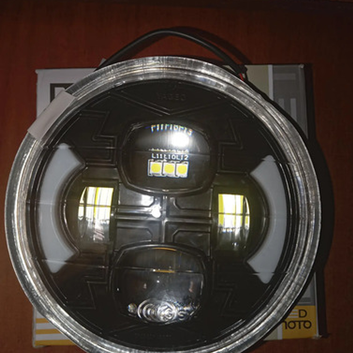 Faro Delantero Gn 125 Led Altas Y Bajas Por Lupas Dbr Giros 3