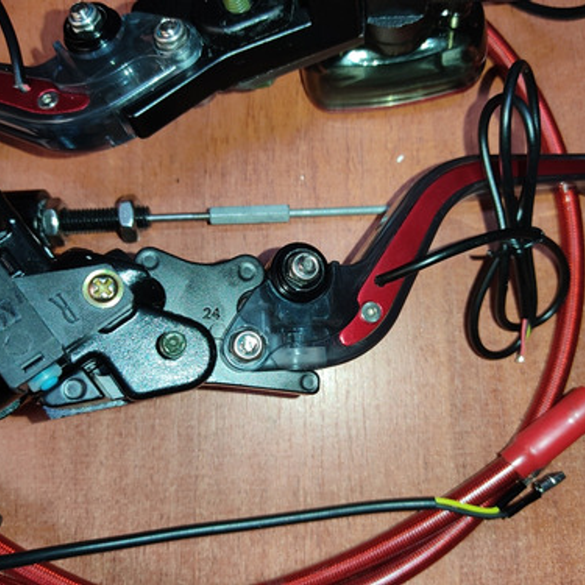 Freno Delantero Y Embrague Hidráulico Levas  Con Luz Led 3