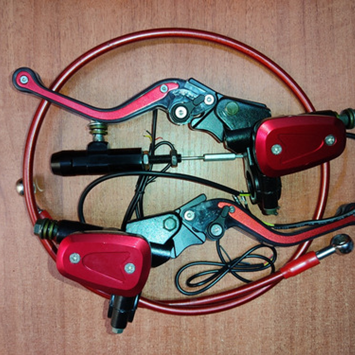 Freno Delantero Y Embrague Hidráulico Levas  Con Luz Led 4