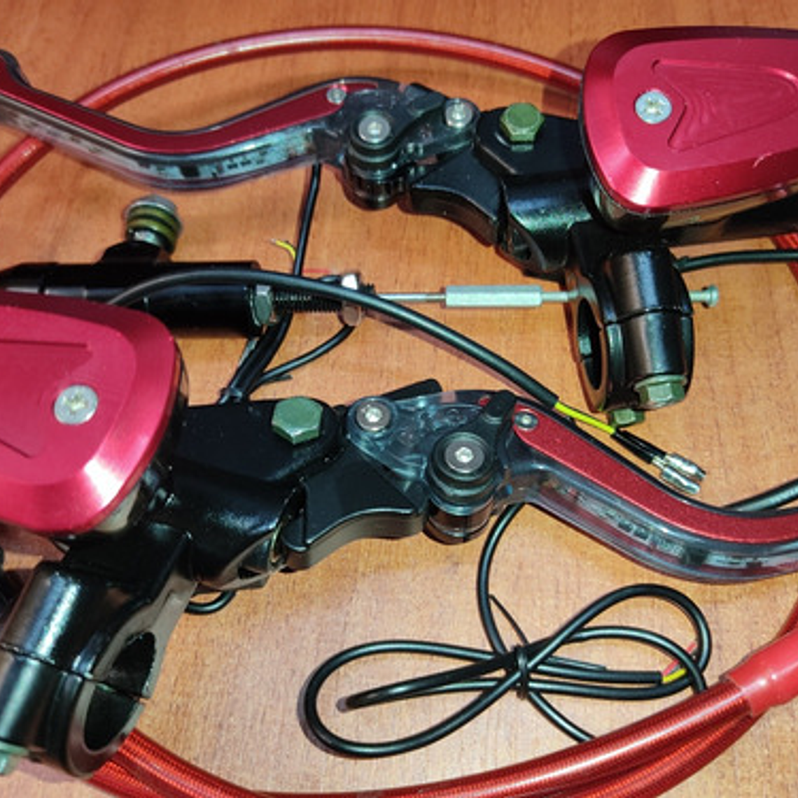 Freno Delantero Y Embrague Hidráulico Levas  Con Luz Led 5