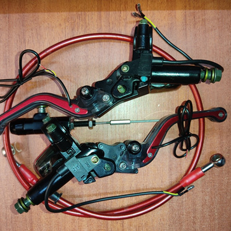 Freno Delantero Y Embrague Hidráulico Levas  Con Luz Led 6