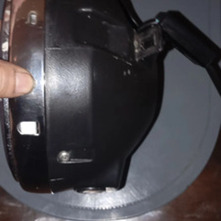 Farola Redonda Universal Cromada Para Moto Clásica 4