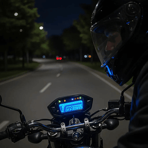 Tablero Digital Universal Para Moto Con Sensores Y Accesorio