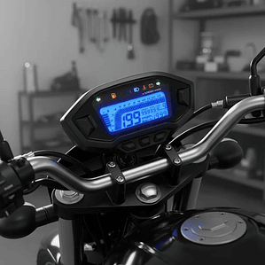 Tablero Digital Universal Para Moto Con Sensores Y Accesorio