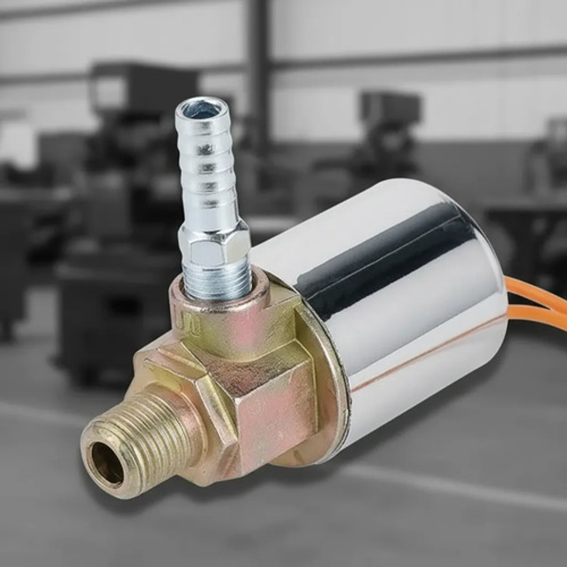 Electroválvula Solenoide Cromada 12v Para Pito De Carro 1