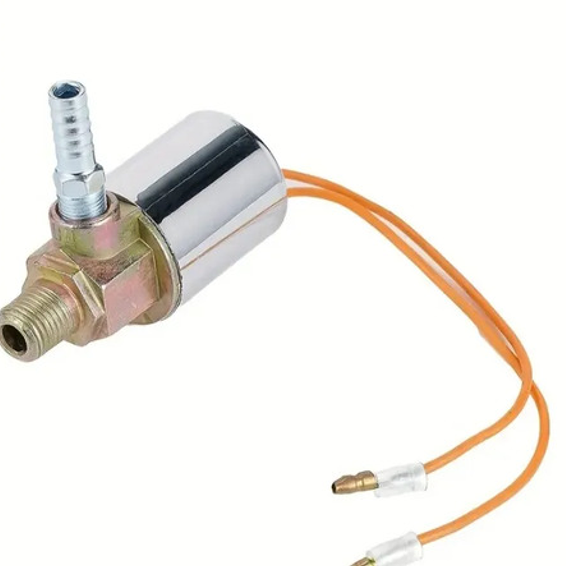 Electroválvula Solenoide Cromada 12v Para Pito De Carro 2