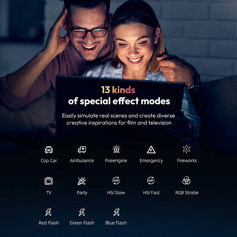 Ulanzi VL49 Mini RGB LED luz de vídeo 2700K-9000K en la cámara luz de relleno fotografía iluminación bolsillo Live Tiktok Vlog lámpara de luz 4