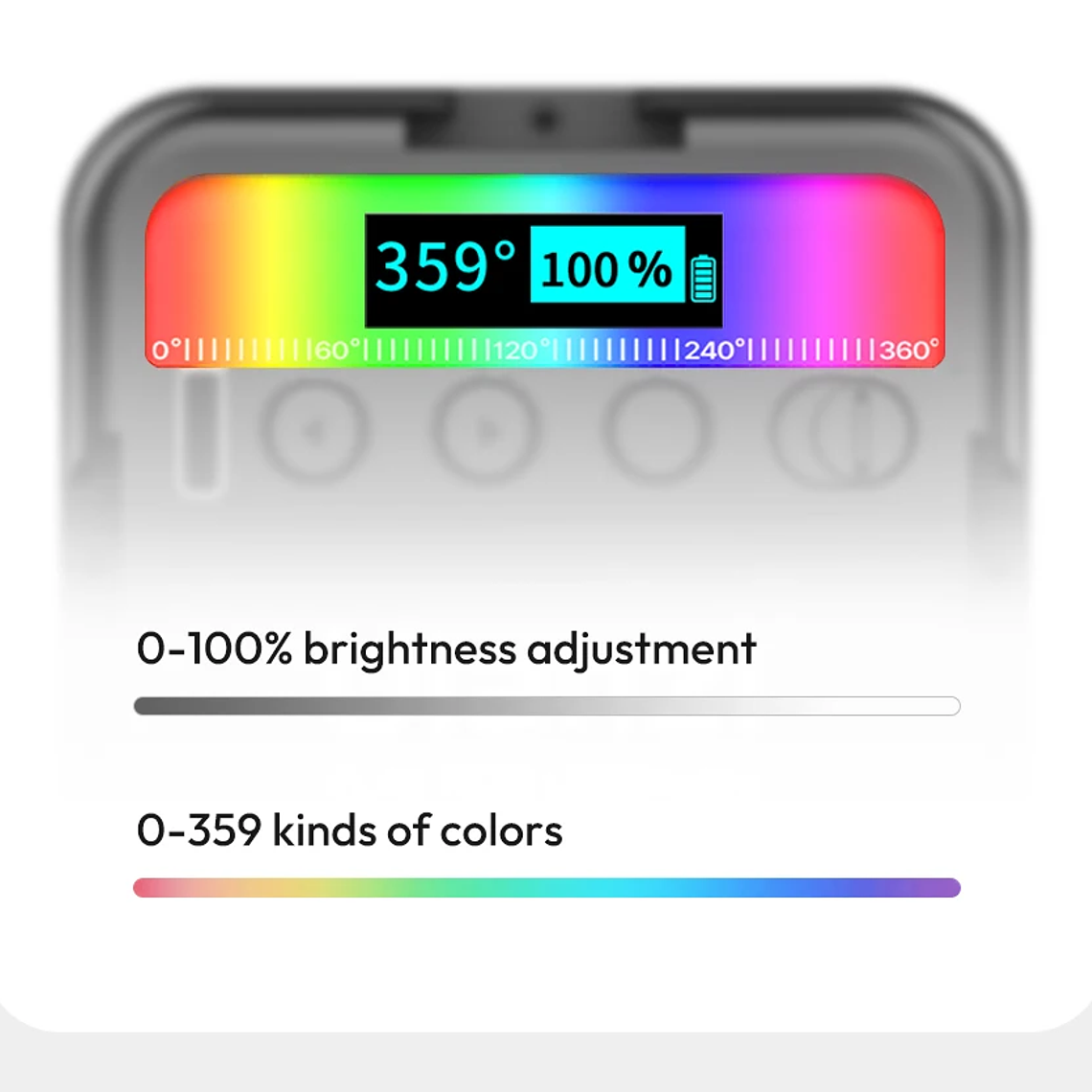Ulanzi VL49 Mini RGB LED luz de vídeo 2700K-9000K en la cámara luz de relleno fotografía iluminación bolsillo Live Tiktok Vlog lámpara de luz 17