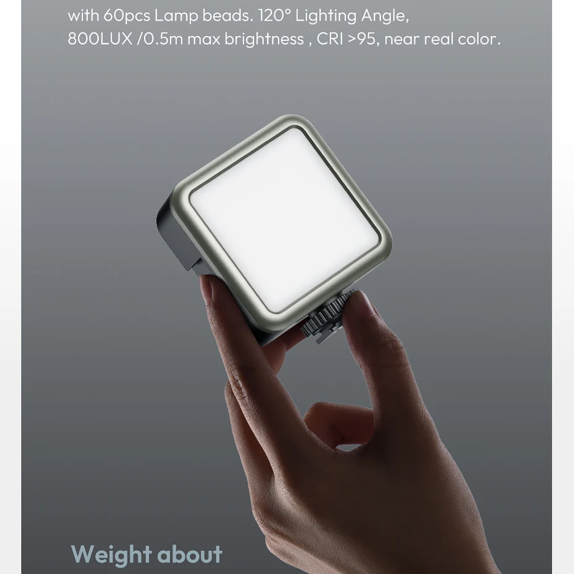 Ulanzi VL49 Mini RGB LED luz de vídeo 2700K-9000K en la cámara luz de relleno fotografía iluminación bolsillo Live Tiktok Vlog lámpara de luz 20