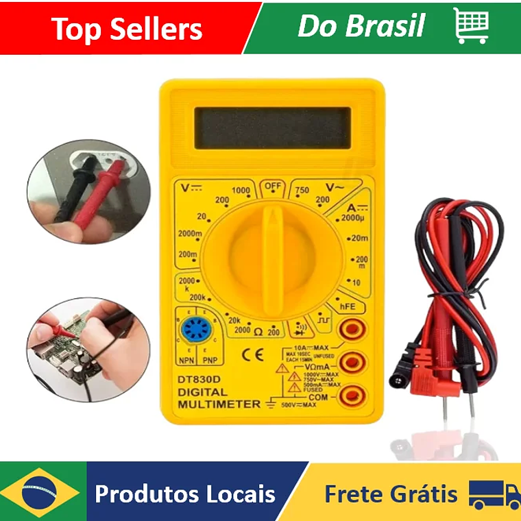 Multímetro Digital profesional, Cable multiprueba portátil 1