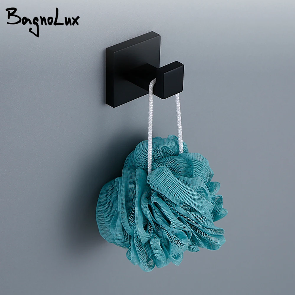 Hook de tornillo de pared de gancho negro de acero inoxidable para bata de tornillo para el baño SUS304 Rugadora a prueba de óxido para hardware de cocina Capacle 1