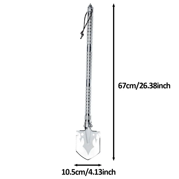Pala eléctrica militar plegable desmontable multifuncional, equipo de supervivencia al aire libre, herramientas de autodefensa, accesorios de acampada 3