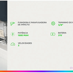 1500 mAh Battery WAP Impact Drill and Screwer with Case K21 ID01