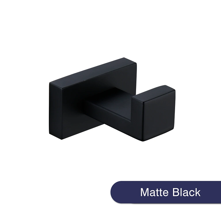 Hook de tornillo de pared de gancho negro de acero inoxidable para bata de tornillo para el baño SUS304 Rugadora a prueba de óxido para hardware de cocina Capacle 7