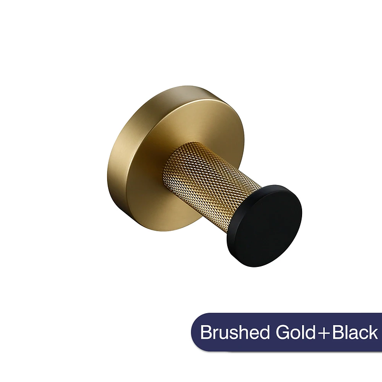 Hook de tornillo de pared de gancho negro de acero inoxidable para bata de tornillo para el baño SUS304 Rugadora a prueba de óxido para hardware de cocina Capacle 12