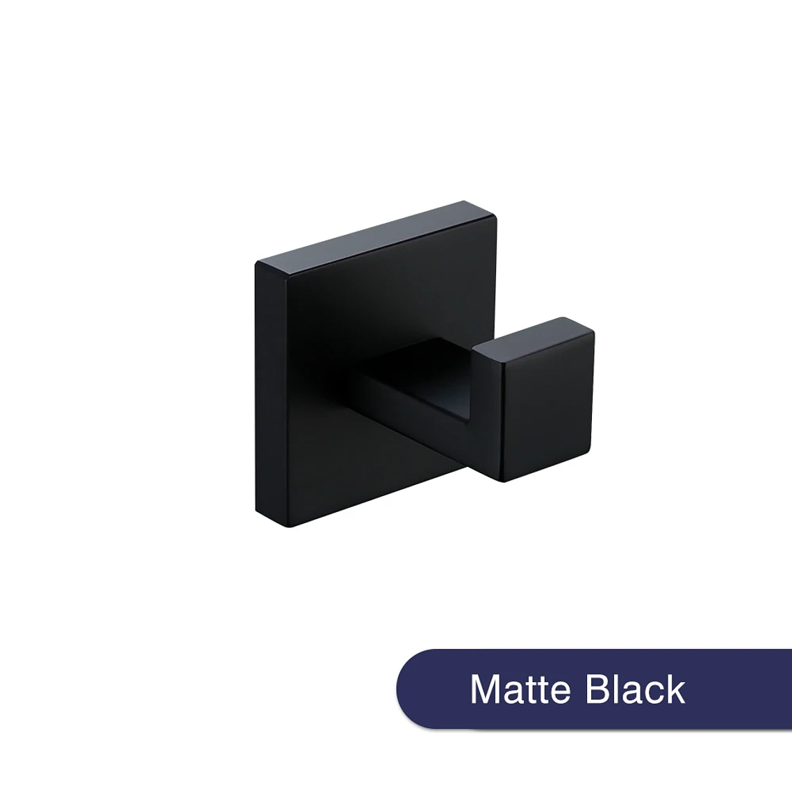 Hook de tornillo de pared de gancho negro de acero inoxidable para bata de tornillo para el baño SUS304 Rugadora a prueba de óxido para hardware de cocina Capacle 15