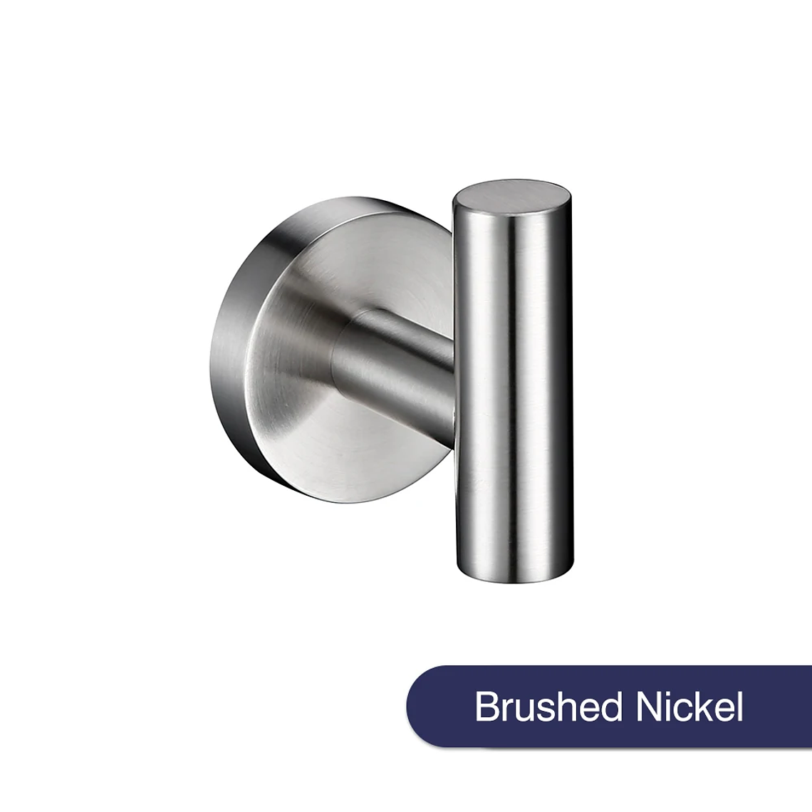 Hook de tornillo de pared de gancho negro de acero inoxidable para bata de tornillo para el baño SUS304 Rugadora a prueba de óxido para hardware de cocina Capacle 16