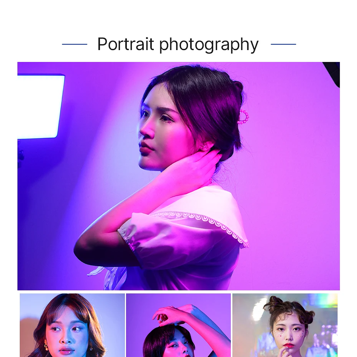 Ulanzi LT003 Luz de vídeo LED Panel de luz RGB 2500-9000K CRI 95+ 8000mAh Luz de relleno para transmisión de vídeo en vivo Tiktok Youtube 21